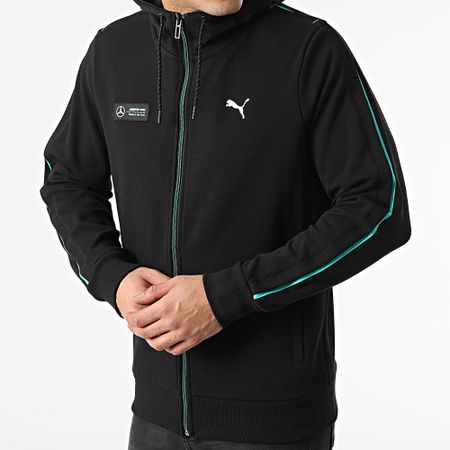 Puma - Sudadera con cremallera Mercedes AMG Petronas Stripes 533607 Negro