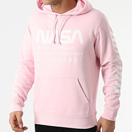 NASA - Sudadera Admin 2 rosa pastel blanco