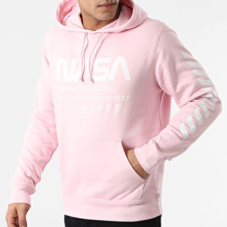NASA - Sudadera Admin 2 rosa pastel blanco