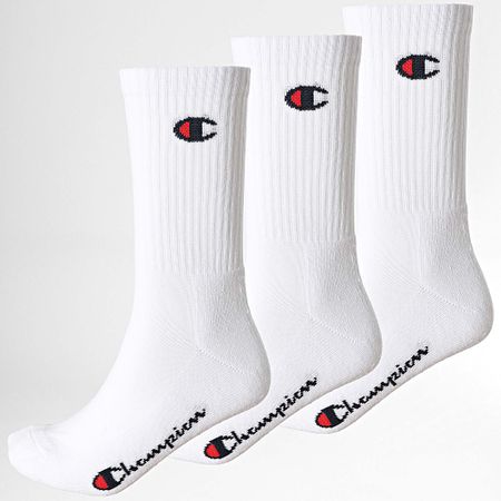 Champion - Pack De 3 Pares De Calcetines Calzini Blanco