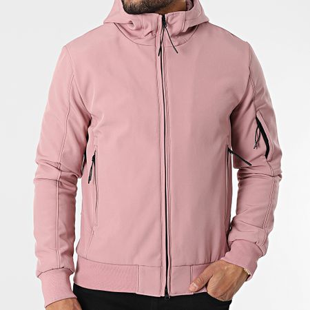 Frilivin - Chaqueta rosa con capucha y cremallera