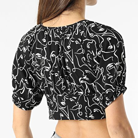 Only - Crop Top de mujer Eline Negro
