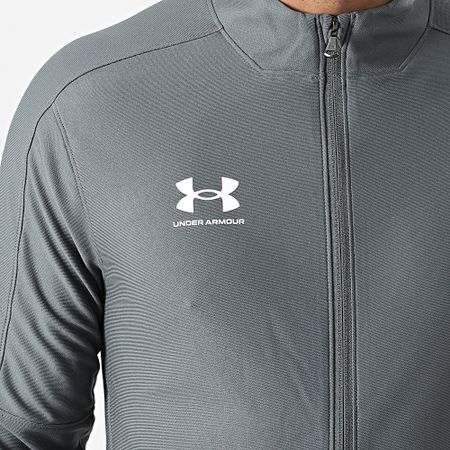 Under Armour - Challenger Chaqueta con cremallera a rayas 1365412 Gris pizarra