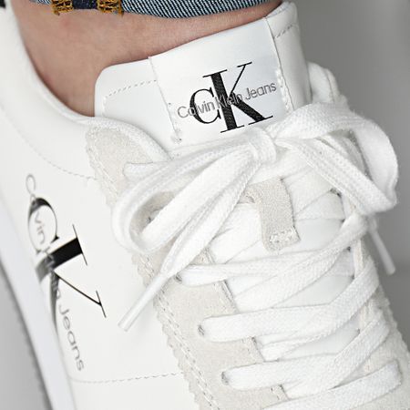 Calvin Klein - Zapatillas Retro Runner 1 0385 Blanco Brillante