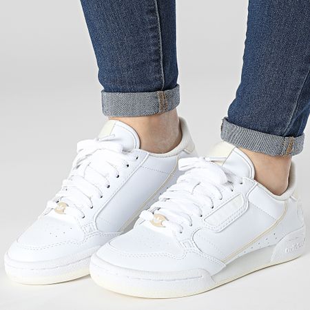 Adidas Originals - Continental 80 Vegan Zapatillas Mujer GZ0785 Cloud White Ecru Tint Off White