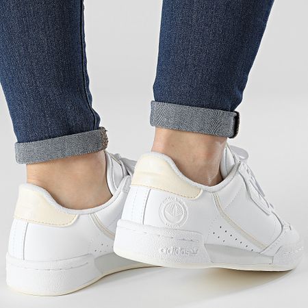 Adidas Originals - Continental 80 Vegan Zapatillas Mujer GZ0785 Cloud White Ecru Tint Off White