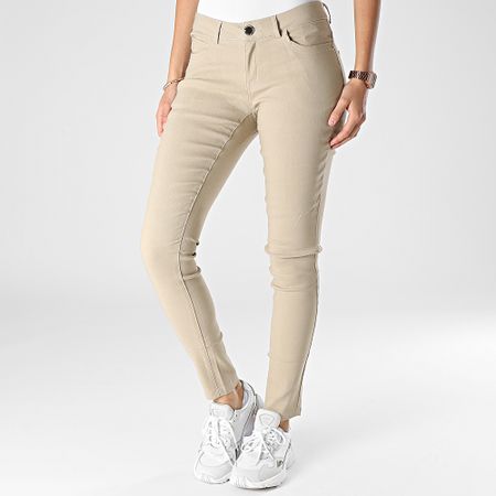 Girls Outfit - Vaqueros pitillo para mujer 2552 Beige