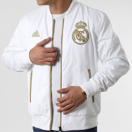 Adidas Performance - Veste Bomber Real Madrid LNY HA2530 Blanc
