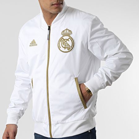 Adidas Performance - Veste Bomber Real Madrid LNY HA2530 Blanc
