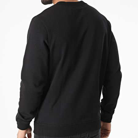 Calvin Klein - Sudadera de cuello redondo con rayas Instit en contraste 0623 Black