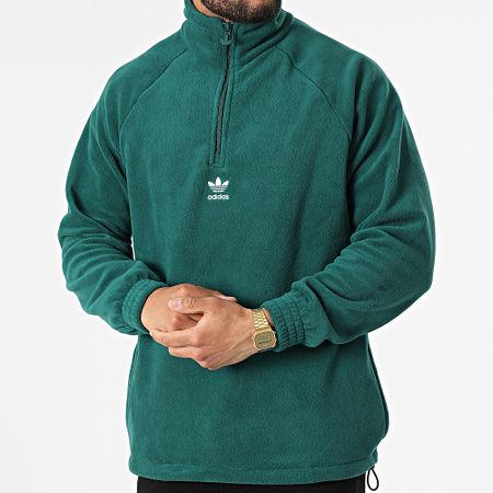 Adidas Originals - Chaqueta Polar Outdoor Trefoil HG1989 Verde