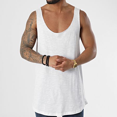Urban Classics - Camiseta sin mangas extragrande blanca