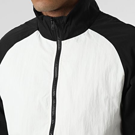 Urban Classics - Chaqueta Cremallera Bicolor TB2745 Blanco Negro