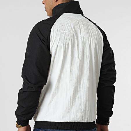 Urban Classics - Chaqueta Cremallera Bicolor TB2745 Blanco Negro