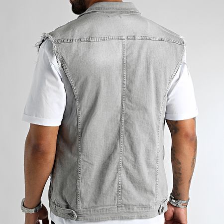 LBO - Chaqueta vaquera sin mangas 2465 Gris vaquero