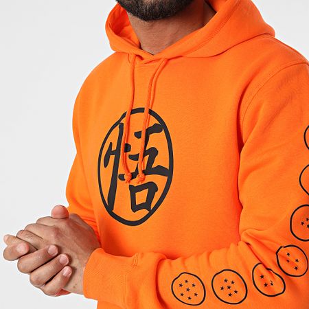 Dragon Ball Z - Sudadera Goku Kanji Naranja Negro