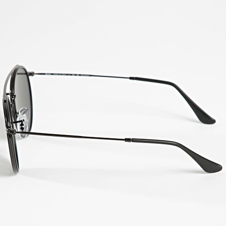 Ray-Ban - Gafas de Sol Redondas Doble Puente RB3647N Negro Verde Polarizadas