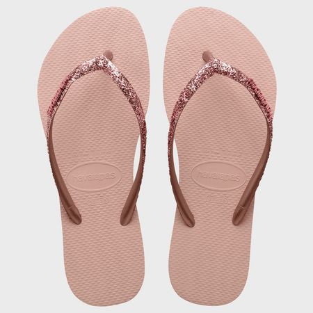 Havaianas - Chanclas de mujer Slim Glitter II rosa