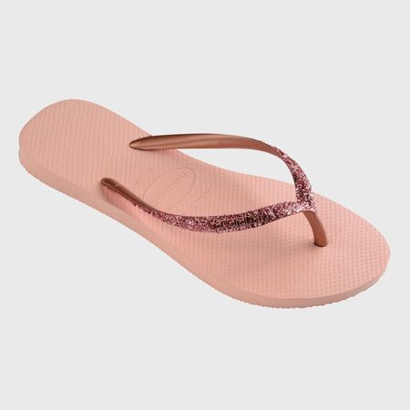 Havaianas - Chanclas de mujer Slim Glitter II rosa