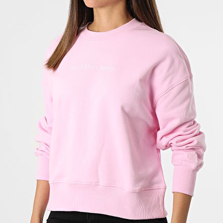Calvin Klein - Sudadera Mujer Cuello Redondo 8985 Rosa