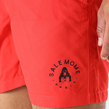 Sale Môme Paris - Traje de baño Little Gorilla Rojo Negro