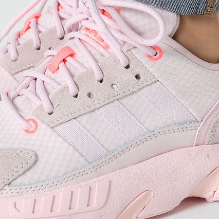 Adidas Originals - Mujer ZX 22 Boost Zapatillas GY6712 Casi Rosa Claro Rosa Ácido Rojo