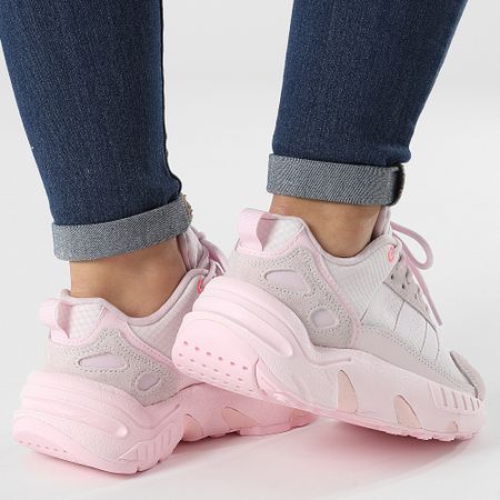 Adidas Originals - Mujer ZX 22 Boost Zapatillas GY6712 Casi Rosa Claro Rosa Ácido Rojo