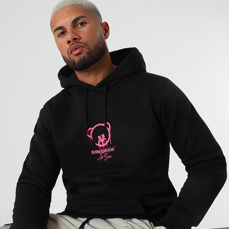 Teddy Yacht Club - Sudadera con capucha Art Series Marker Negro Rosa