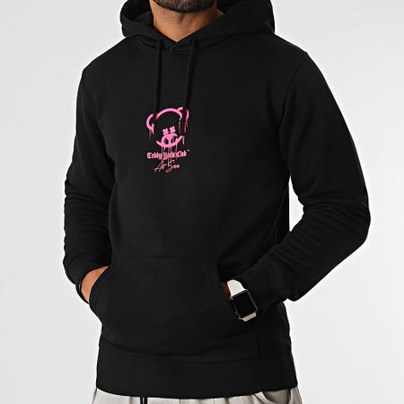 Teddy Yacht Club - Sudadera con capucha Art Series Marker Negro Rosa