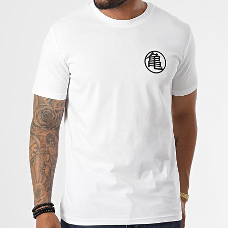 Dragon Ball Z - Camiseta Kame Kanji Pecho Blanco Negro