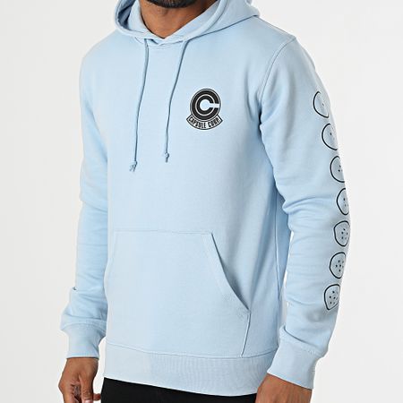 Dragon Ball Z - Capsule Corp Sudadera con capucha Azul cielo Negro