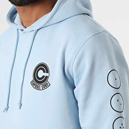 Dragon Ball Z - Capsule Corp Sudadera con capucha Azul cielo Negro
