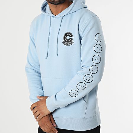 Dragon Ball Z - Capsule Corp Sudadera con capucha Azul cielo Negro