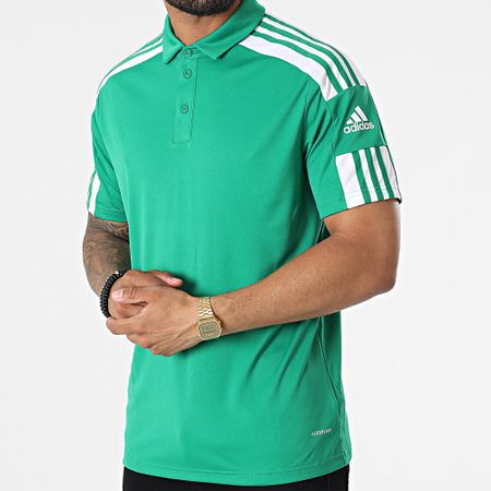 Adidas Performance - Polo deportivo de manga corta con rayas GP6430 Verde