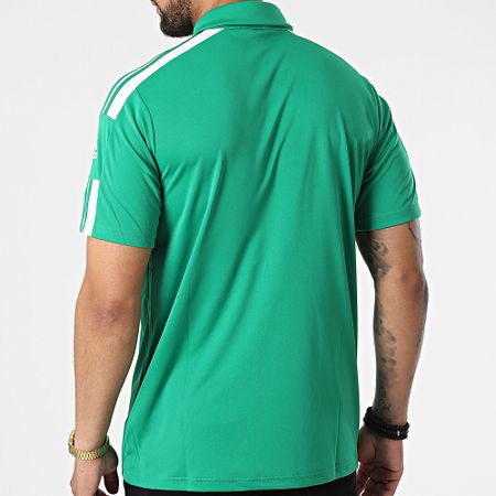Adidas Performance - Polo deportivo de manga corta con rayas GP6430 Verde