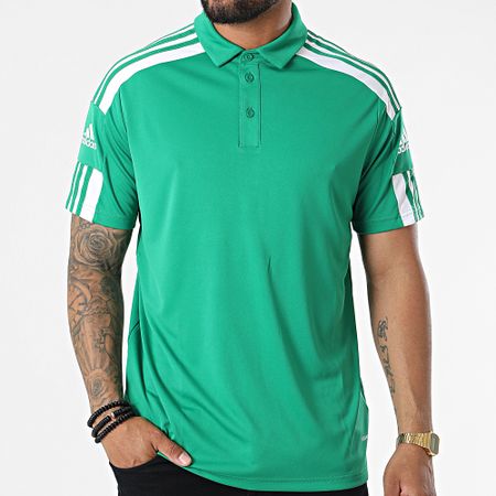 Adidas Performance - Polo deportivo de manga corta con rayas GP6430 Verde