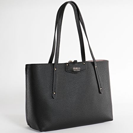 Guess - Bolso Reversible Tote And Clutch Bag Eco Brenton Mujer Negro