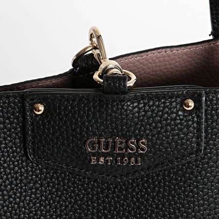 Guess - Bolso Reversible Tote And Clutch Bag Eco Brenton Mujer Negro