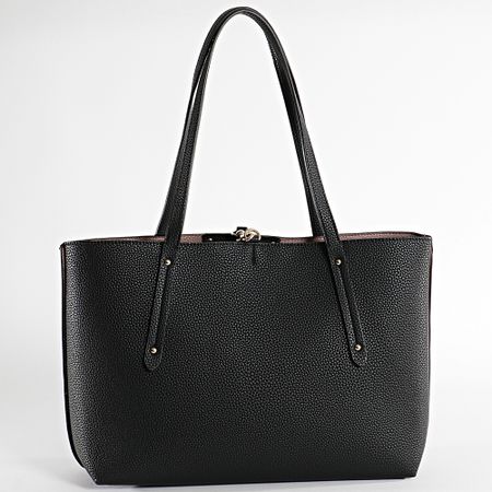 Guess - Bolso Reversible Tote And Clutch Bag Eco Brenton Mujer Negro