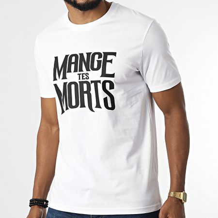 Seth Gueko - Camiseta Mange Tes Morts Blanco Negro