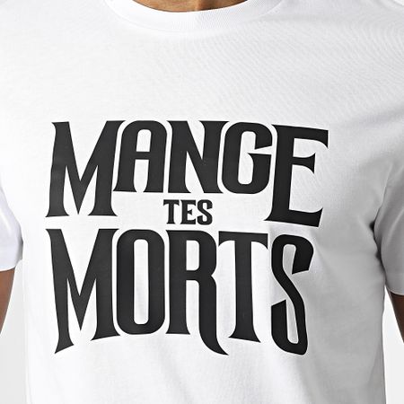 Seth Gueko - Camiseta Mange Tes Morts Blanco Negro