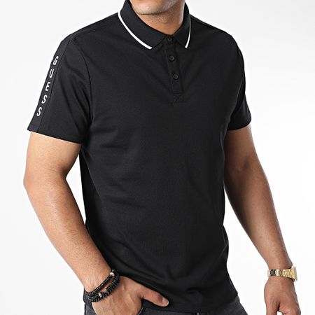 Guess - Polo Manga Corta Rayas M2YP25-KARS0 Negro