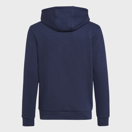 Adidas Originals - HK0272 Sudadera con capucha Trefoil para niño Azul marino