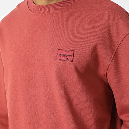 Calvin Klein - Sudadera con cuello redondo 1544 Rojo ladrillo