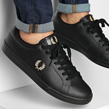 Fred Perry - B721 Zapatillas de piel negras