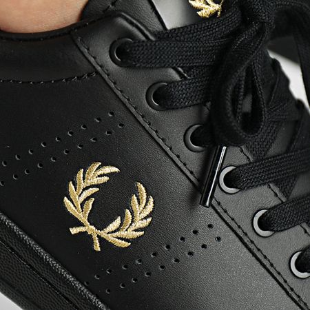 Fred Perry - B721 Zapatillas de piel negras