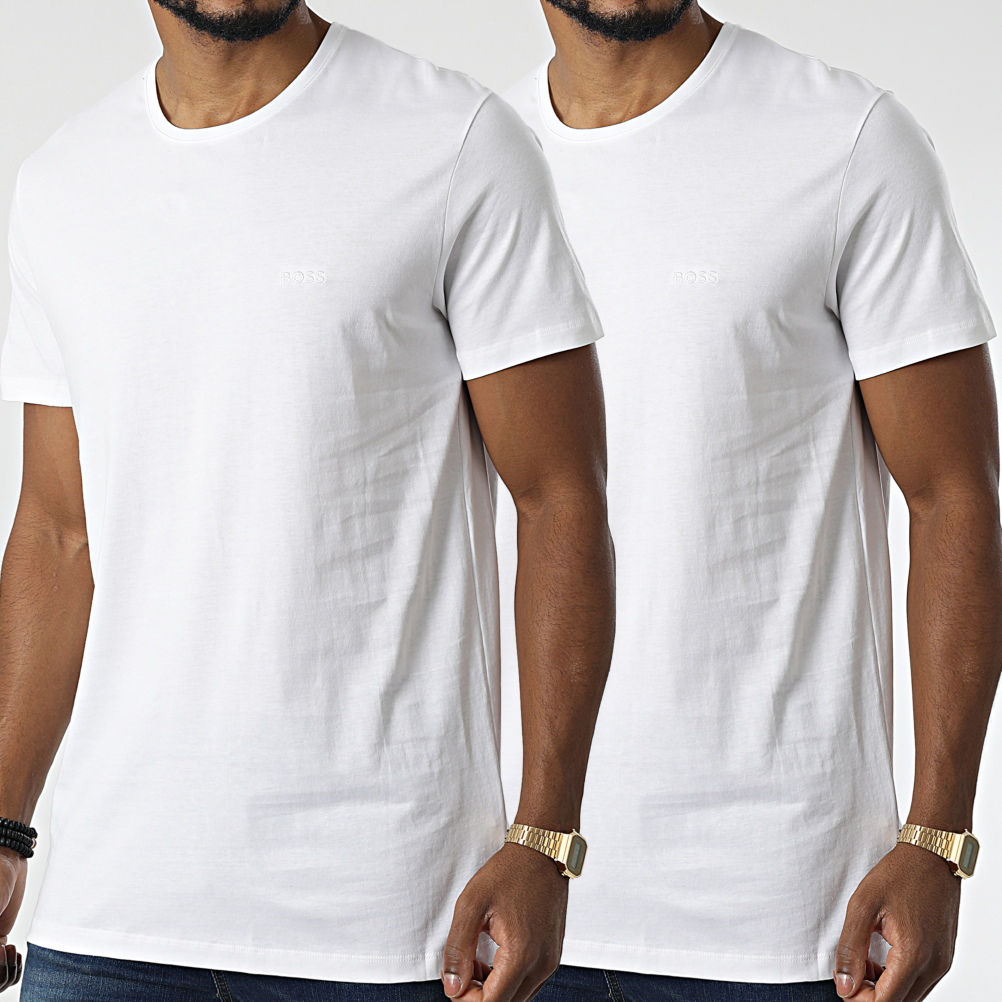 BOSS - Lote De 2 Camisetas 50475294 Blanco