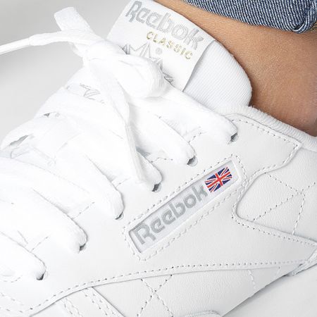 Reebok - Zapatillas Mujer Classic Piel GY0956 Calzado Blanco Pure Grey 3 Reebok Gris 03