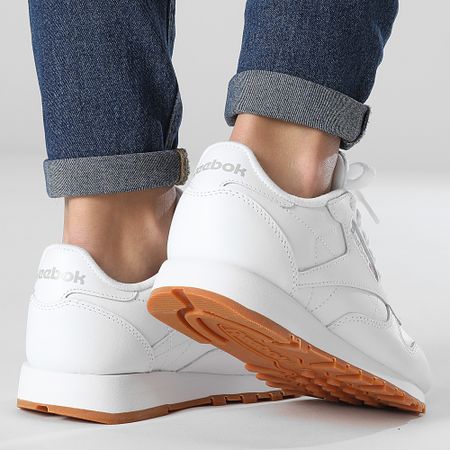 Reebok - Zapatillas Mujer Classic Piel GY0956 Calzado Blanco Pure Grey 3 Reebok Gris 03