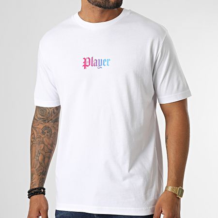 Luxury Lovers - Oversize Camiseta Large Player Gradient White